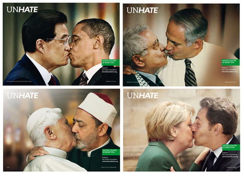 Oliviero Toscani-UnHate pour Benetton-2011 Oliviero Toscani-UnHate pour Benetton-2011