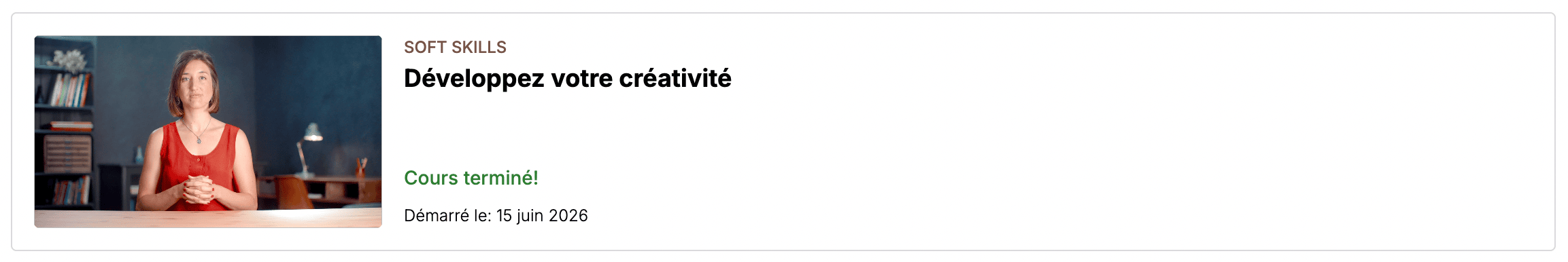 OpenClassrooms-Développez votre créativité